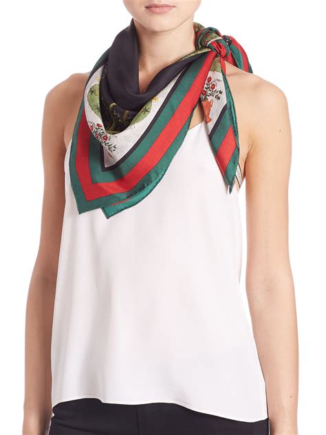 gucci scarf women silk.